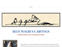 Tablet Screenshot of bluewalruscarvings.com